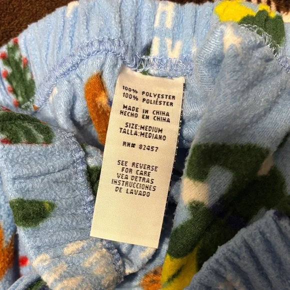 Adult ELF Pajamas Set - Fleece bottoms. (M) - Picture 3 of 5